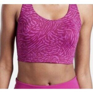 Athleta Pink Patterned Sports Bra
